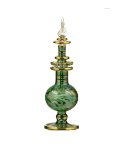 Stunning Large Egyptian Glass Perfume Bottles - LPB10