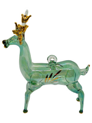 Deer Shaped Glass Ornaments