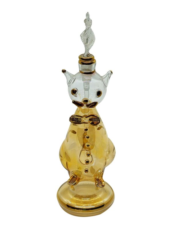 Egyptian Glass Bear-Shaped Perfume Bottle