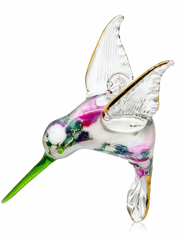 Bird Shaped Glass Ornaments