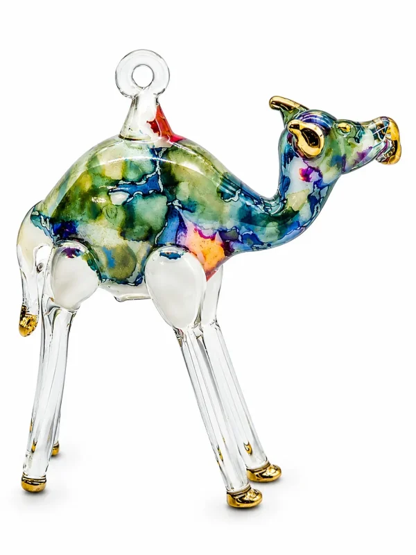 Camel Shaped Glass Ornaments