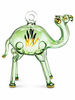 Camel Shaped Glass Ornaments