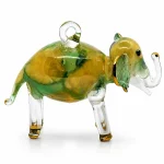 Elephant Shaped Glass Ornaments