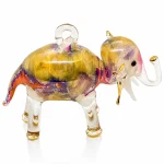 Elephant Shaped Glass Ornaments