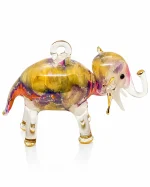 Elephant Shaped Glass Ornaments