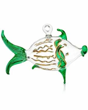 Fish Shaped Glass Ornaments