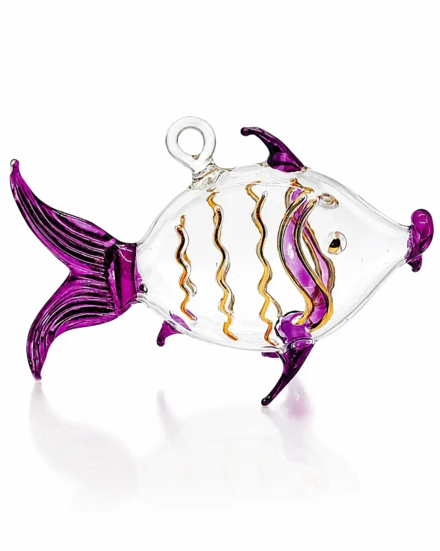 Fish Shaped Glass Ornaments