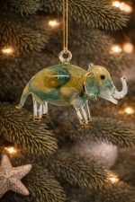Elephant Shaped Glass Ornaments - Image 3