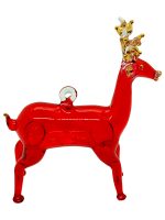 Deer Shaped Glass Ornaments DEERO02