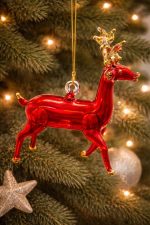 Deer Shaped Glass Ornaments DEERO02 - Image 3