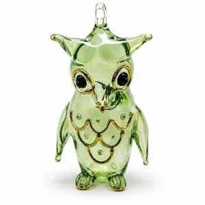 Owl Shaped Glass Ornaments