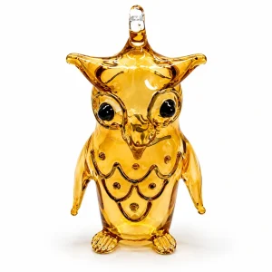 Owl Shaped Glass Ornaments