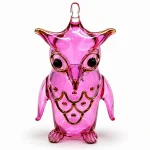 Owl Shaped Glass Ornaments