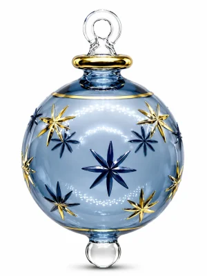 Light Blue Christmas Ball Ornaments