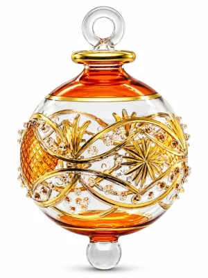 Orange Christmas Ball Ornaments