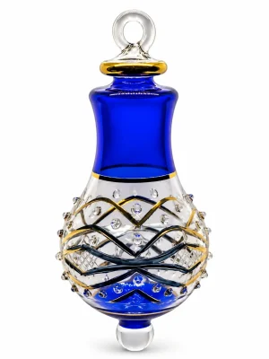 Blue Christmas Glass Ornaments