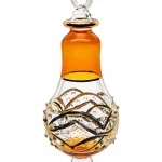 Orange Christmas Glass Ornaments
