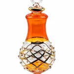 Orange Christmas Glass Ornaments