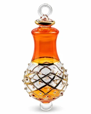 Orange Christmas Glass Ornaments