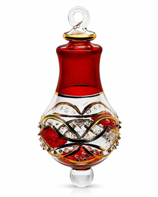 Red Christmas Glass Ornaments