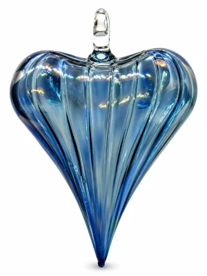 Blue Heart-Shaped Large Christmas Ornaments
