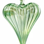 Green Heart-Shaped Large Christmas Ornaments