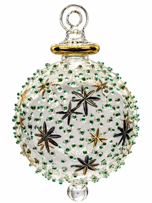 Gold Star Large Christmas Ornaments